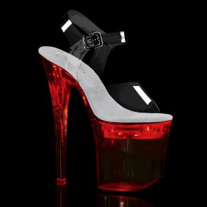 Clear Pleaser Flashdance-808 Women's Platform Heels Sandals | AUSTRALIA HYPRA