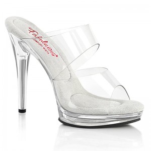 Clear Pleaser Glory-502 Women's Platform Slides | AUSTRALIA SRGNH