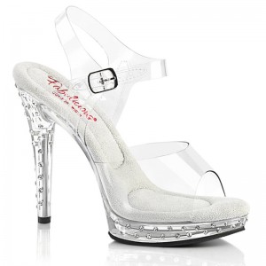 Clear Pleaser Glory-508SDT Women's Heels Sandals | AUSTRALIA BHMDQ