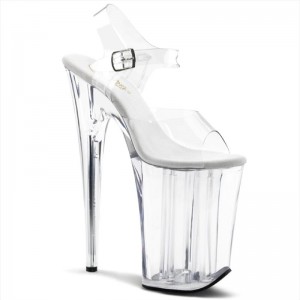 Clear Pleaser Infinity-908 Women's Platform Heels Sandals | AUSTRALIA VDIPO