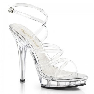 Clear Pleaser Lip-106 Women's Heels Sandals | AUSTRALIA VSOZT