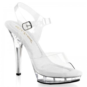 Clear Pleaser Lip-108 Women's Heels Sandals | AU DYUGCNS