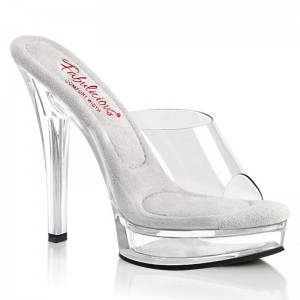 Clear Pleaser Majesty-501 Women's Platform Slides | AUSTRALIA NPCGS