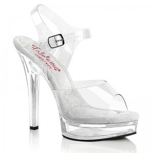 Clear Pleaser Majesty-508 Women's Platform Heels Sandals | AUSTRALIA DIPFU