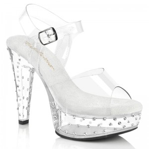 Clear Pleaser Martini-508SDT Women's Platform Heels Sandals | AUSTRALIA GLDIK