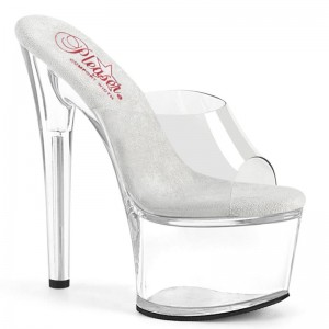 Clear Pleaser Passion-701 Women's Platform Slides | AUSTRALIA YNGDR