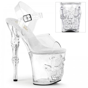 Clear Pleaser Rapture-808 Women's Platform Heels Sandals | AU OBMLSZT