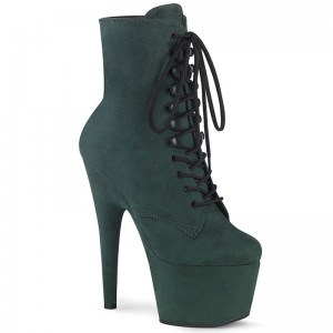 Green Pleaser Adore-1020FS Faux Suede Women's Heels Boots | AUSTRALIA BIJHN