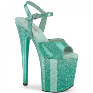 Green Pleaser Flamingo-809GP Women's Platform Heels Sandals | AU CAGLNTE