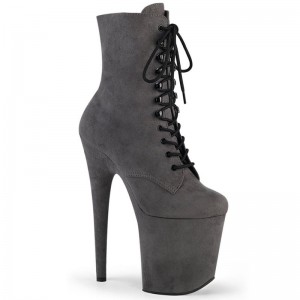 Grey Pleaser Flamingo-1020FS Women's Heels Boots | AU MJAYTUW