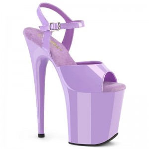 Lavender Pleaser Flamingo-809 Women's Platform Heels Sandals | AU EPODIBG