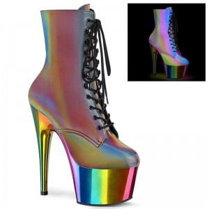 Multicolor Pleaser Adore-1020RC-REFL Women's Heels Boots | AU XNLOUZA