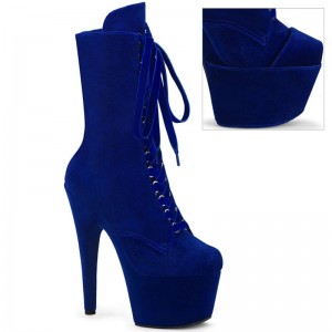 Navy Pleaser Adore-1045VEL Women's Heels Boots | AUSTRALIA BEXLO