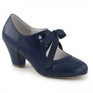 Navy Pleaser Wiggle-32 Women's Pumps | AU CTHPVKA