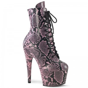 Pink Pleaser Adore-1020SPWR Snake Women's Heels Boots | AUSTRALIA XHVGK