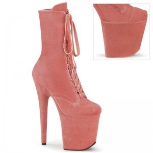 Pink Pleaser Flamingo-1045VEL Women's Heels Boots | AUSTRALIA GVUIW