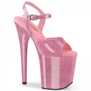 Pink Pleaser Flamingo-809GP Women's Platform Heels Sandals | AU ZXLBQGT