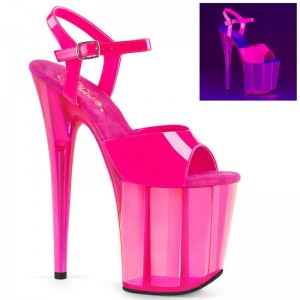 Pink Pleaser Flamingo-809UVT Women's Platform Heels Sandals | AUSTRALIA SDBRV