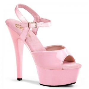 Pink Pleaser Kiss-209 Women's Platform Heels Sandals | AU XZCWNRU