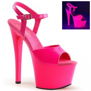 Pink Pleaser Sky-309UV Women's Platform Heels Sandals | AUSTRALIA ULPBC