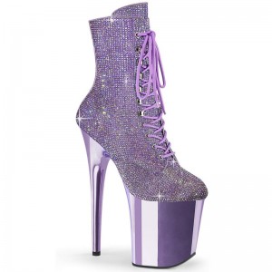 Purple Pleaser Flamingo-1020CHRS Women's Heels Boots | AUSTRALIA TQXGB