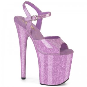 Purple Pleaser Flamingo-809GP Women's Platform Heels Sandals | AU QGDTXLW