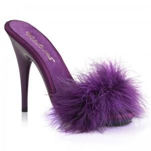 Purple Pleaser Poise-501F Women's Platform Slides | AUSTRALIA FDKJA