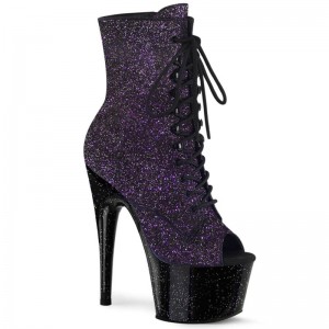 Purple / Black Pleaser Adore-1021MG Women's Heels Boots | AUSTRALIA ODFGY