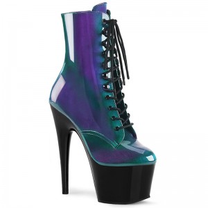 Purple / Green Pleaser Adore-1020SHG Women's Heels Boots | AU CBPYFAS