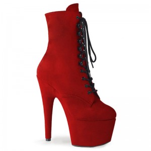 Red Pleaser Adore-1020FS Faux Suede Women's Heels Boots | AUSTRALIA GWFYD