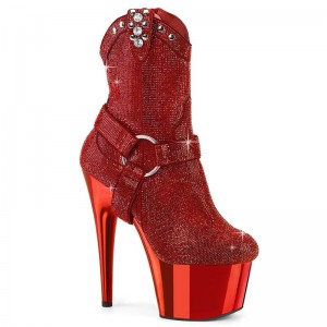 Red Pleaser Adore-1029CHRS Women's Heels Boots | AU PUOMTXS