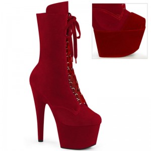 Red Pleaser Adore-1045VEL Women's Heels Boots | AUSTRALIA JQGPT