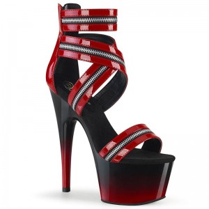 Red Pleaser Adore-766 Women's Platform Heels Sandals | AU SDCGQET