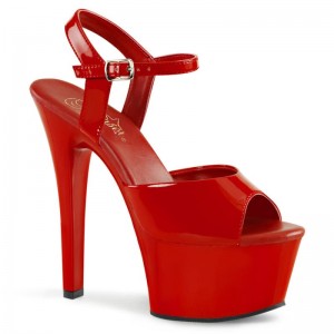 Red Pleaser Aspire-609 Women's Platform Heels Sandals | AU GLPSJMC