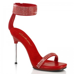 Red Pleaser Chic-40 Women's Heels Sandals | AU IWGCTUB