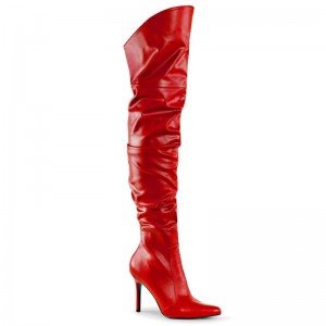 Red Pleaser Classique-3011 Women's Thigh High Boots | AUSTRALIA RTHUJ