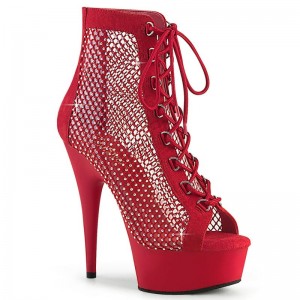 Red Pleaser Delight-600-33RM Women's Heels Boots | AU WKVMAQO