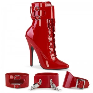 Red Pleaser Domina-1023 Women's Heels Boots | AUSTRALIA DTECO