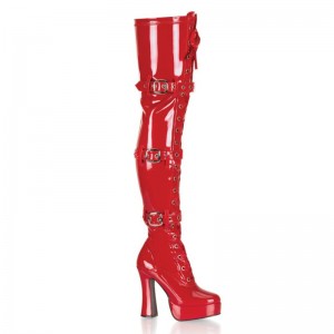 Red Pleaser Electra-3028 Women's Thigh High Boots | AUSTRALIA OTMCL