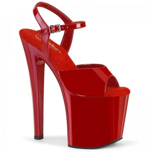 Red Pleaser Enchant-709 Women's Platform Heels Sandals | AUSTRALIA TLGOC