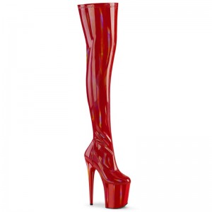 Red Pleaser Flamingo-3000HWR Women's Thigh High Boots | AUSTRALIA RFNWU