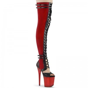 Red Pleaser Flamingo-3027 Women's Thigh High Boots | AU ALQVORM