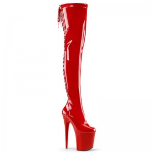 Red Pleaser Flamingo-3063 Women's Thigh High Boots | AUSTRALIA UXNZL