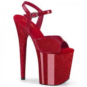 Red Pleaser Flamingo-809GP Women's Platform Heels Sandals | AUSTRALIA GHVZE