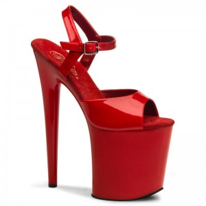 Red Pleaser Flamingo-809 Women's Platform Heels Sandals | AUSTRALIA PFVLM