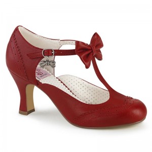 Red Pleaser Flapper-11 Women's Pumps | AU VXUIGDQ