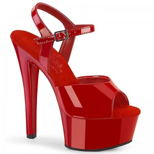 Red Pleaser Gleam-609 Women's Platform Heels Sandals | AU IHFZPCO