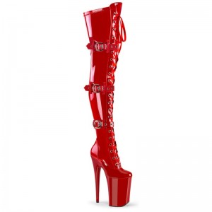 Red Pleaser Infinity-3028 Women's Thigh High Boots | AUSTRALIA OKIPS