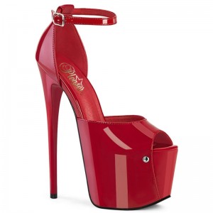 Red Pleaser Jubilant-15 Women's Platform Heels Sandals | AUSTRALIA DZYON