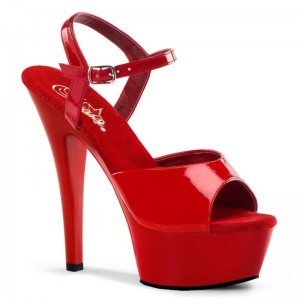 Red Pleaser Kiss-209 Women's Platform Heels Sandals | AU GFJYSKP